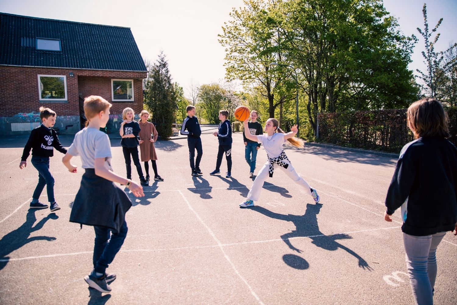 Elever Frikvarter Skolegård Boldspil KH