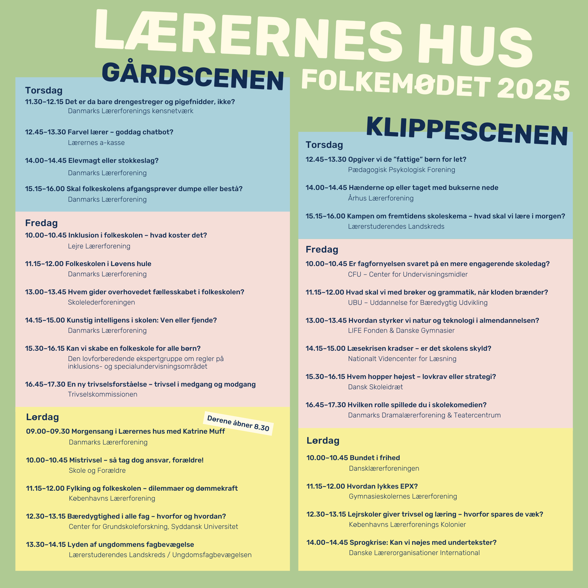 Folkemødeprogram Lærernes Hus 2025 (21 X 21 Cm) (1) Folkemødeprogram Lærernes Hus 2025 (21 X 21 Cm) (1)